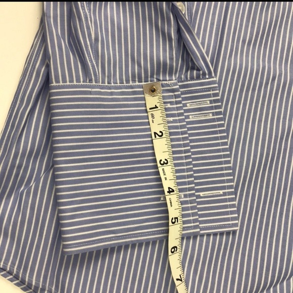 Tasso Elba Dress Shirt Long Sleeves Sz L pre owned good condition Cotton - Picture 4 of 12